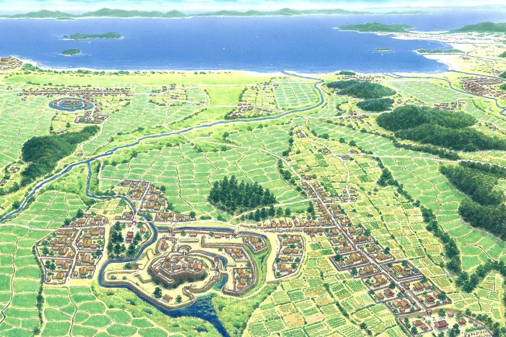 上ノ城鳥観図