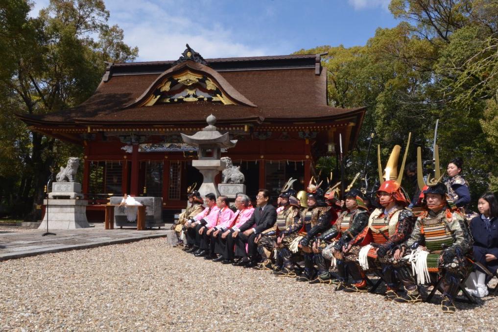 伊賀八幡宮　家康行列出陣式