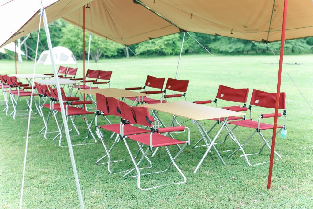 岡崎花火大会 乙川河川緑地イス席3枚 - イベント