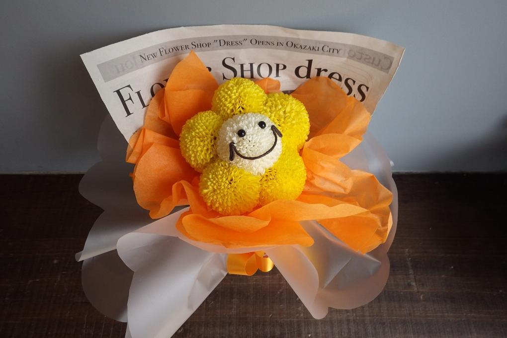 ニコちゃんフラワーバッグづくり