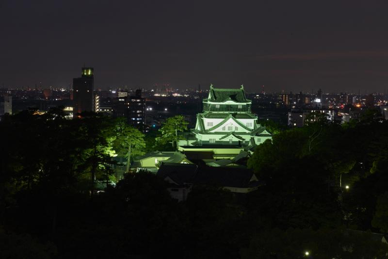 岡崎城ライトアップ